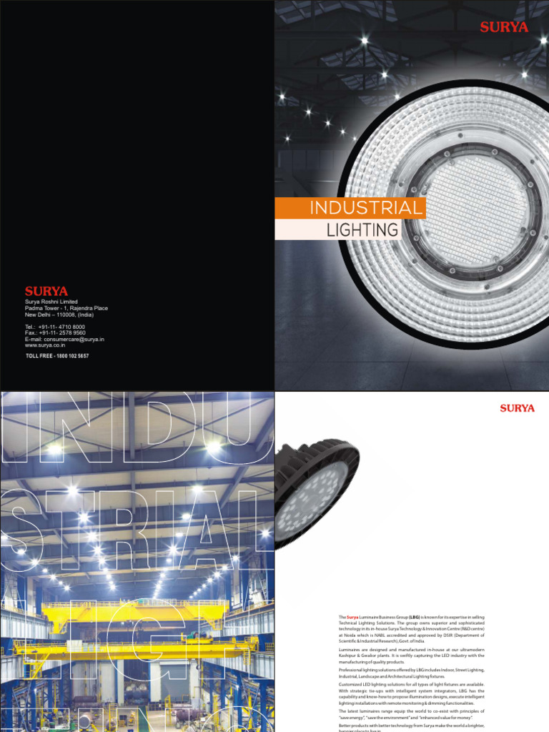 Sustainable Industrial Lighting Solutions | PDF | Lighting | Green Building