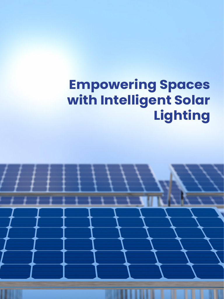 Intelligent Solar Lighting Solutions | PDF | Off The Grid | Solar Power