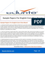 Sample Papers For English Core Cbse Board