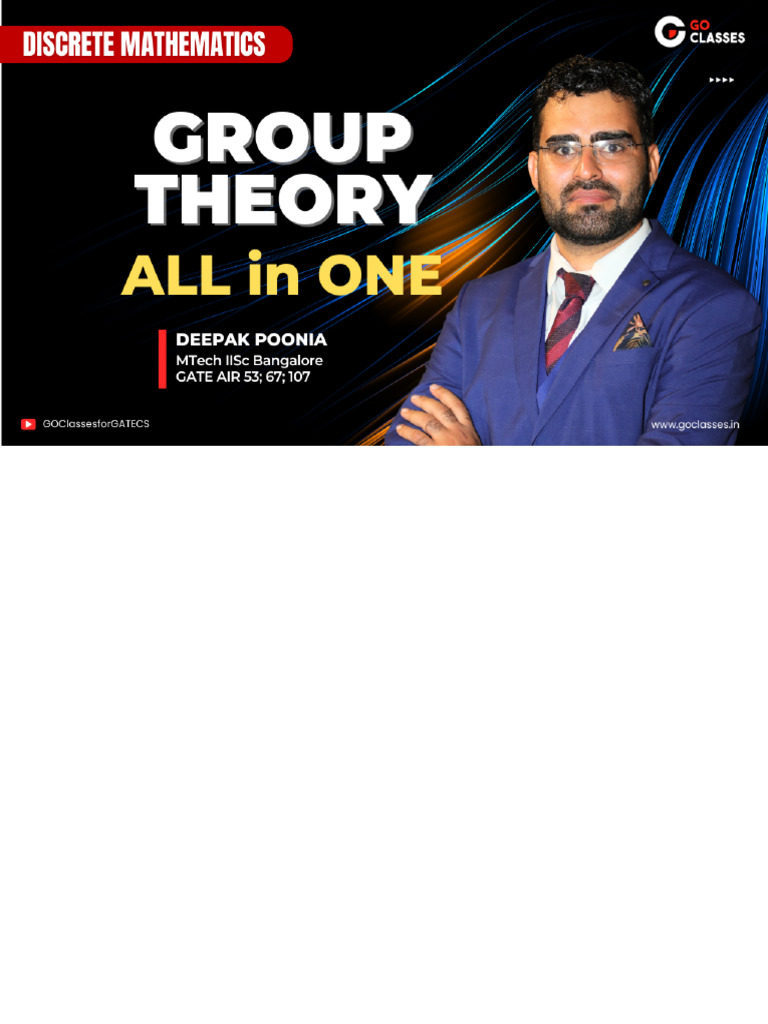 Group Theory L1 | PDF