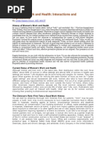 Women's Work and Health - Interactions and Implications