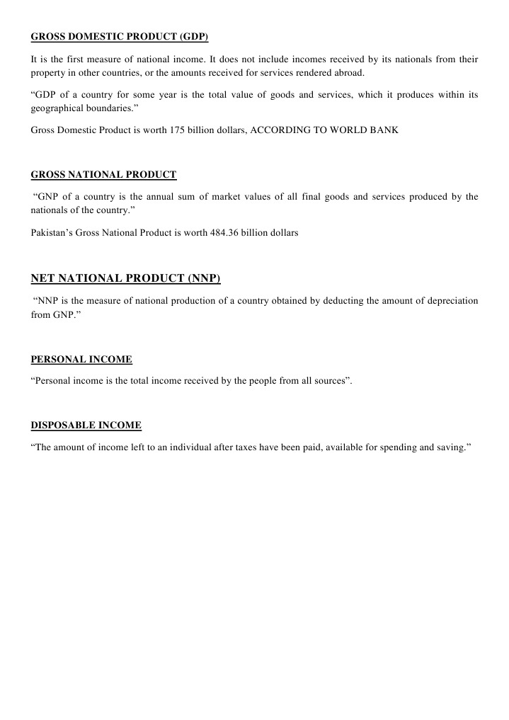 Gross Domestic Product | PDF
