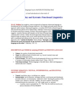 M.a.K. Halliday and Systemic-Functional Linguistics