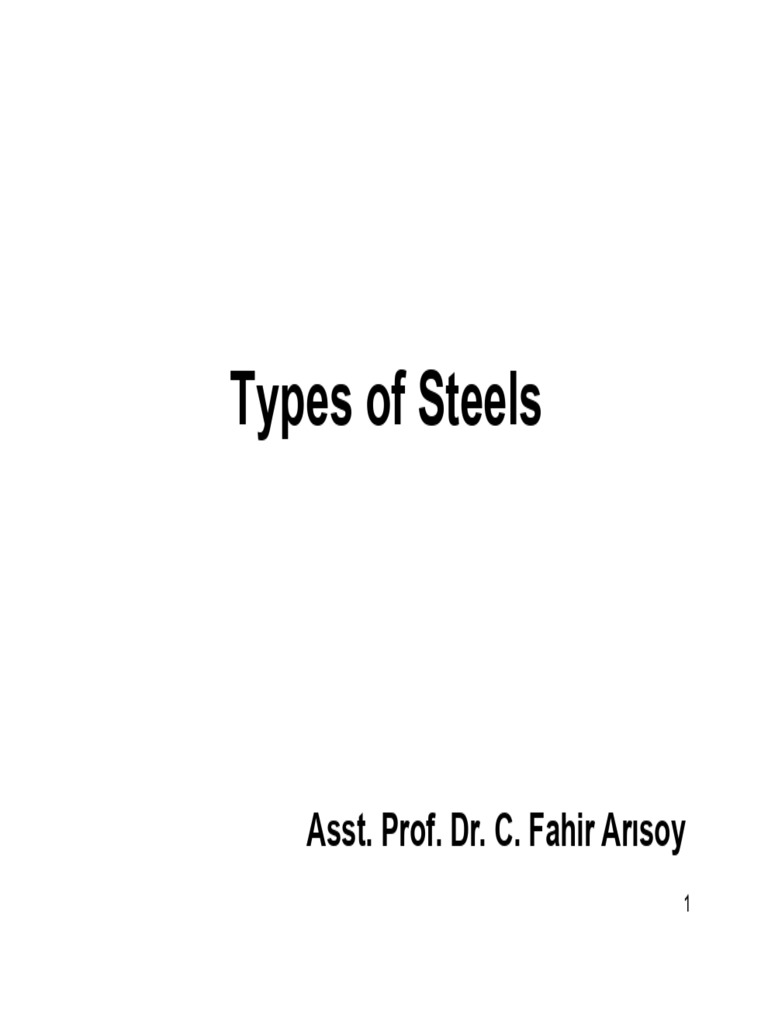 Comprehensive Guide to Steel Types | PDF | Steel | Alloy
