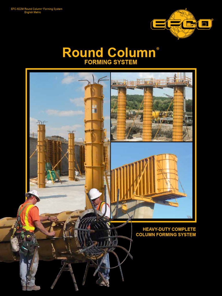 EFCO Round Column Forming System | PDF | Screw | Scaffolding
