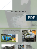 Product Analysis Dustbin