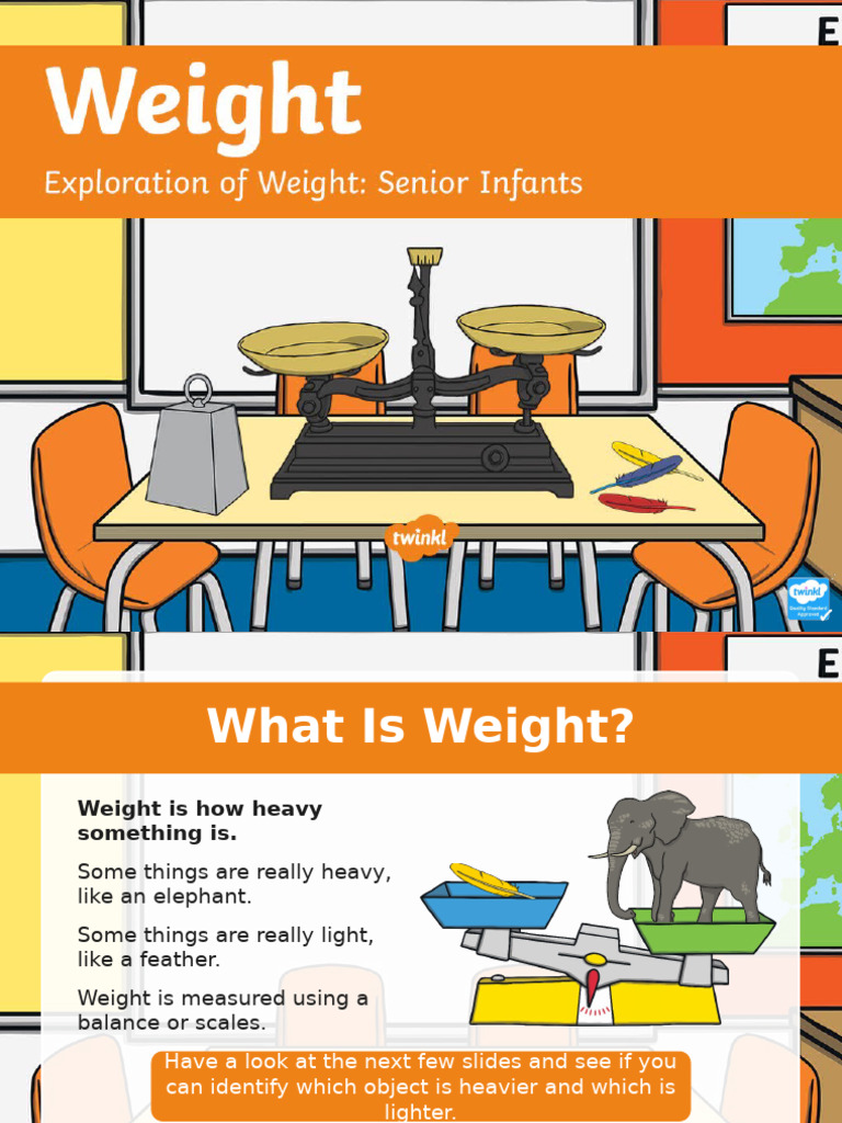 Understanding Weight for Kids | PDF | Weight | Weighing Scale