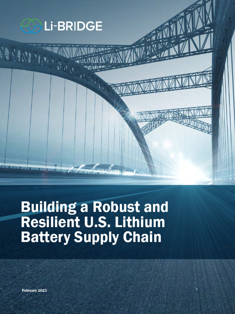 Building A Robust and Resilient U.S. Lithium Battery Supply Chain | PDF ...
