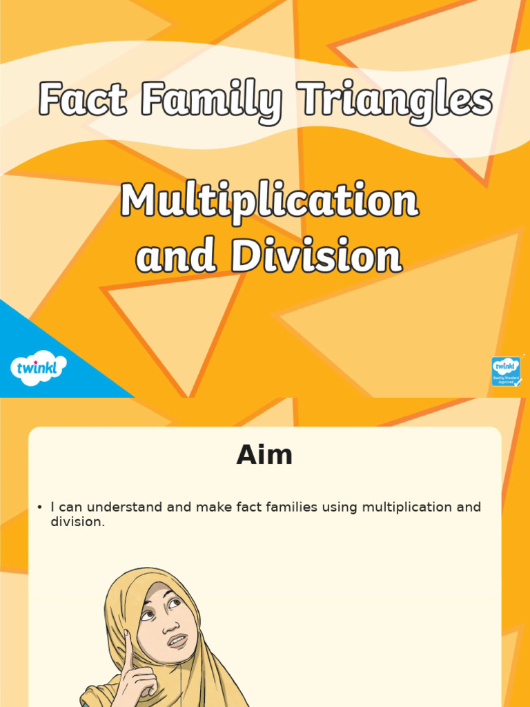 Fact Family Triangles Multiplication and Division Powerpoint | PDF