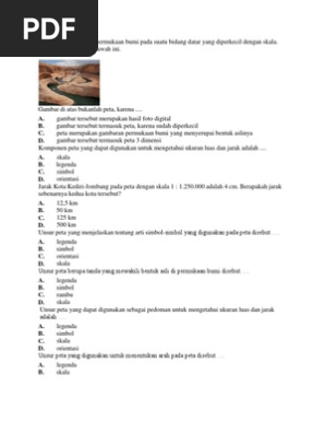 Peta Adalah Gambaran Permukaan Bumi Pada Suatu Bidang Datar Yang Diperkecil Dengan Skala Pdf