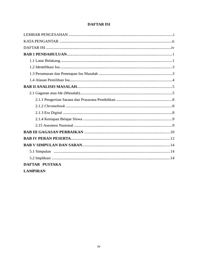 Daftar Isi | PDF