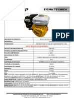 Motor 5,5 HP horizontal potência máxima