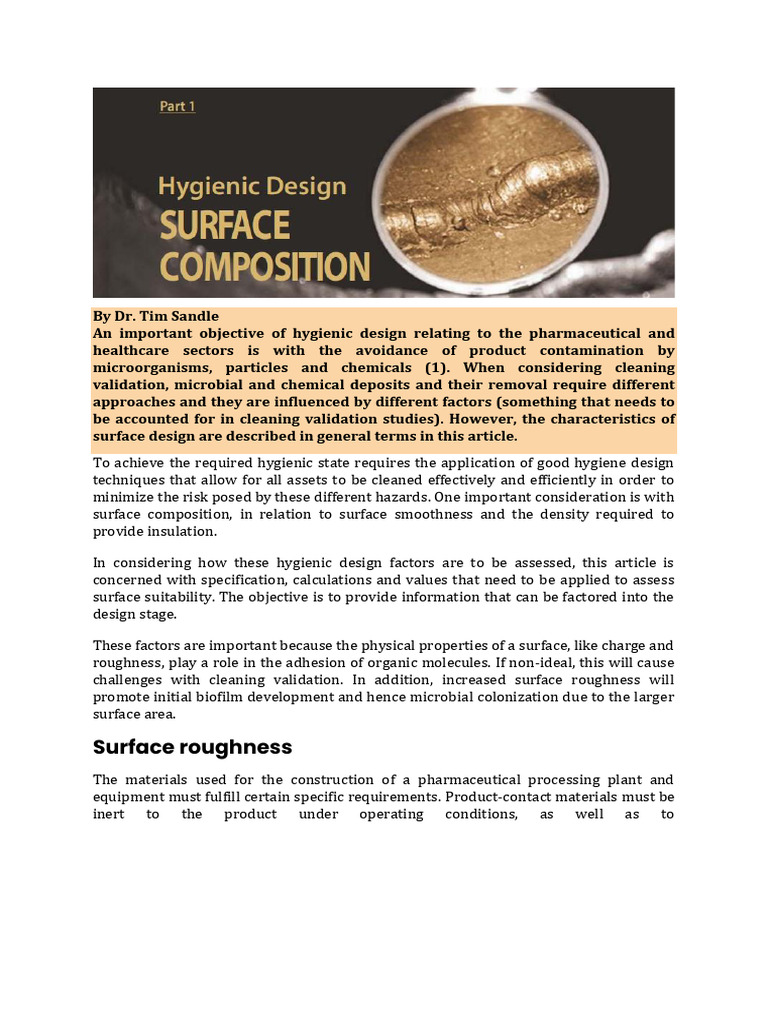 hygienic-design-surface-finishing-techniques-pdf-surface-roughness