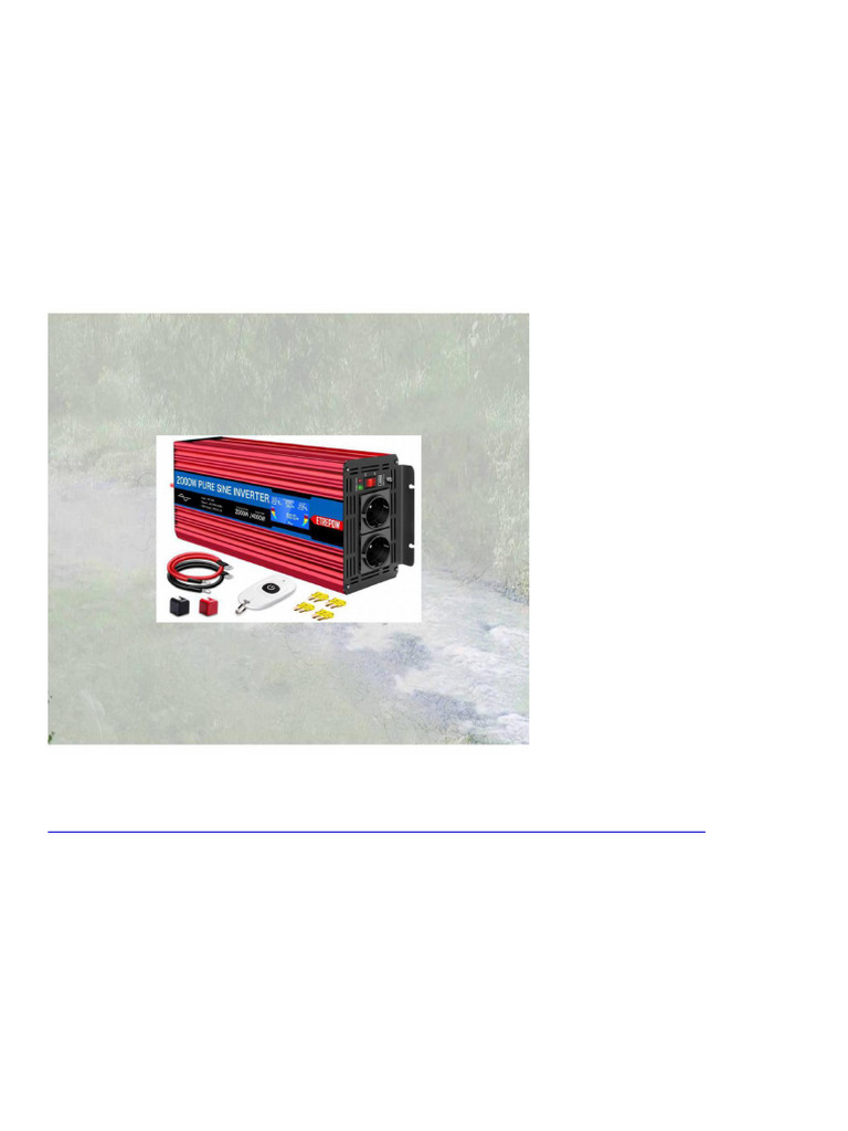 1744 ETREPOW Voltage Converter 24 V To 230 V Pure Sine Wave 2000 W ...