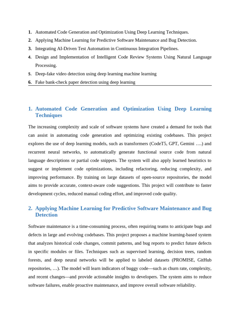 AI-Driven Software Development Solutions | PDF | Deep Learning ...