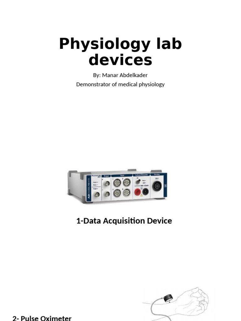 Physiology Lab Devices | PDF