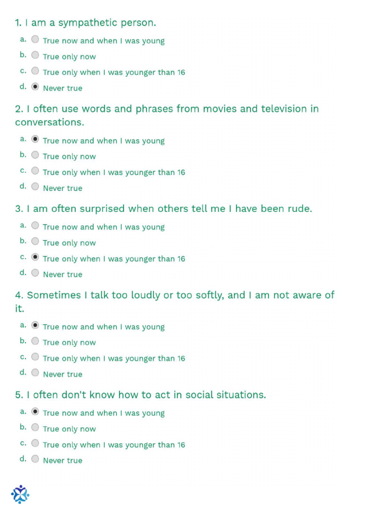 RAADS-R Autism Assessment Tool | PDF