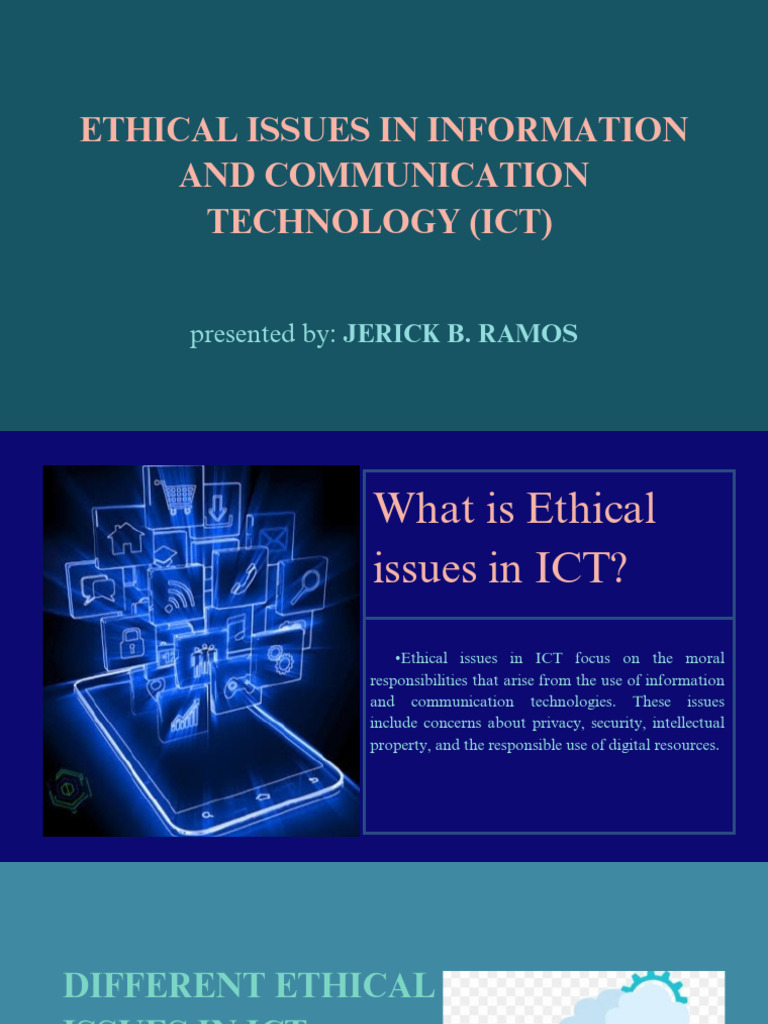 Ethical Issues in ICT Explained | PDF | Computer Security | Security