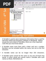 E-Learning Excel VBA Programming Lesson 4