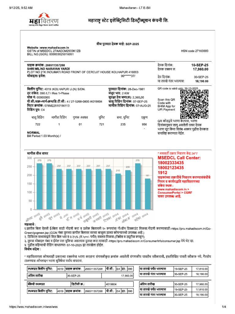 Light Bill | PDF