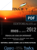 Editoriales Palestina Hoy abril 2012