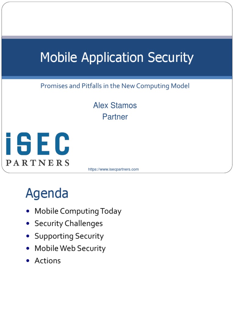 Mobile Application Security | PDF | Mobile App | Android (Operating System)