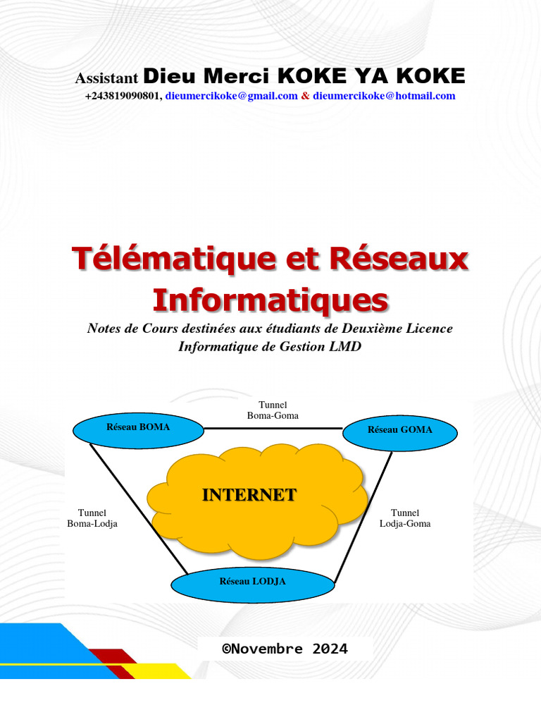 Introduction à la Télématique et Réseaux | PDF | WiMAX | Wi-Fi