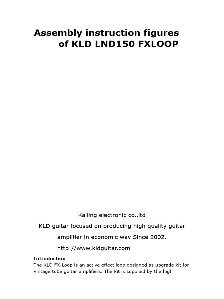 KLD LND150 FX Loop Installation Guide | PDF | Amplifier | Computer ...