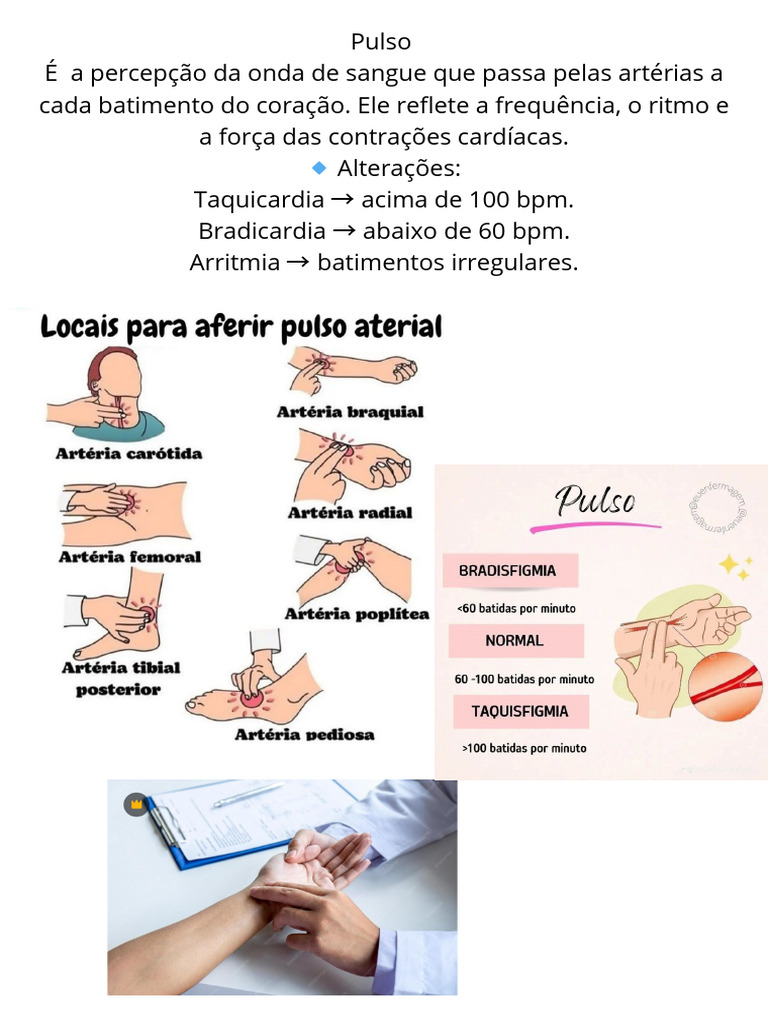 Características e Alterações do Pulso | PDF