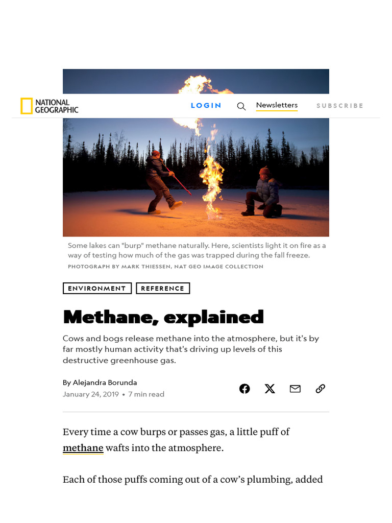 Understanding Methane's Climate Impact | PDF | Methane | Greenhouse Gas