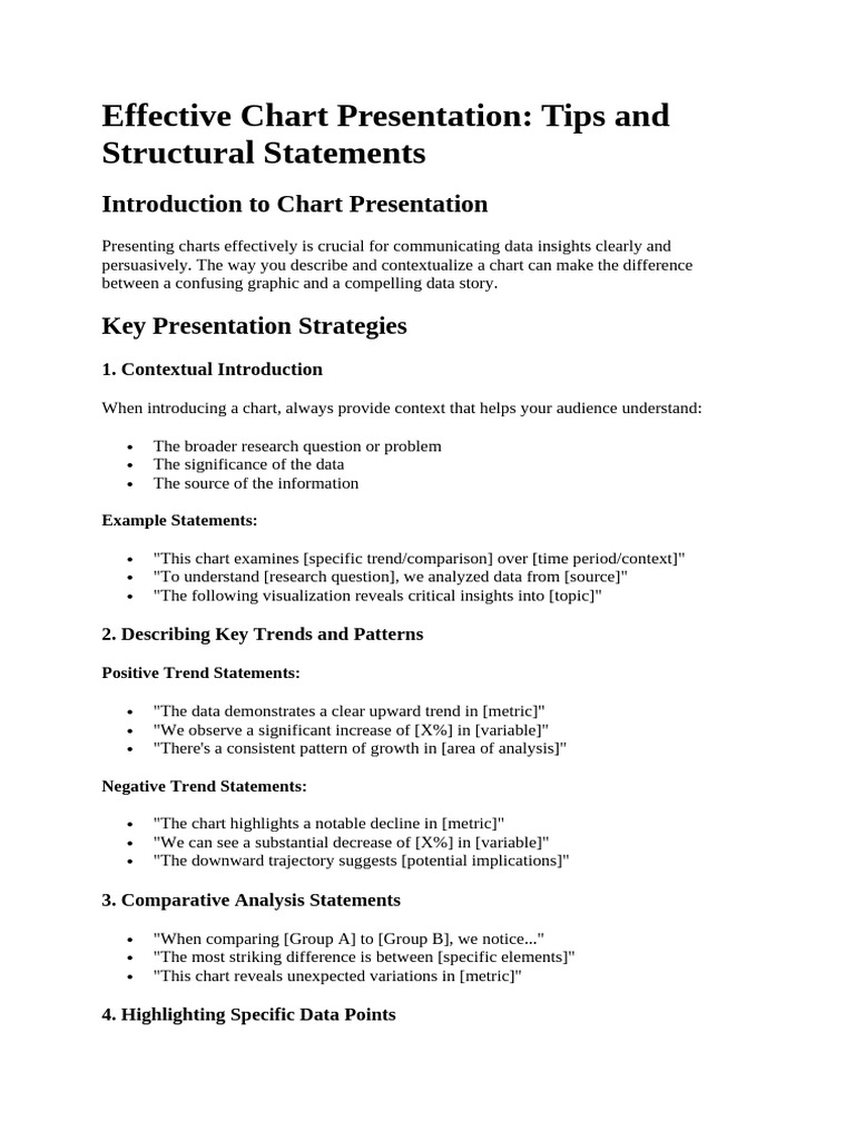 How To Present Charts | PDF | Communication | Human Communication