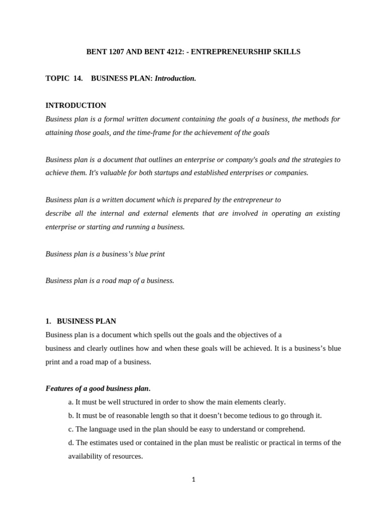 Essential Business Plan Guide | PDF | Expense | Business
