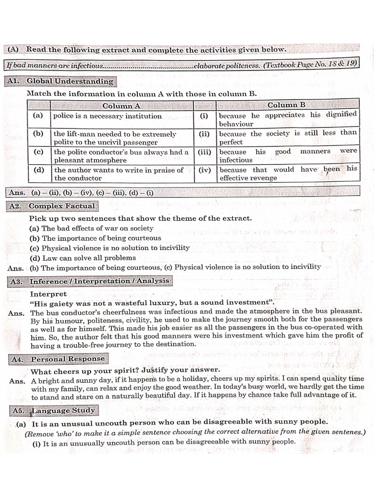 1.2) On Saying Please Notes | PDF