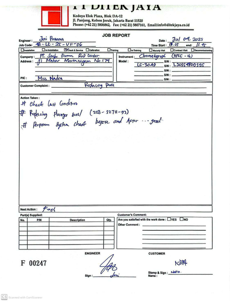 JobReport 97013 - in | PDF
