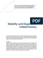 Structural ANALYSIS Stability and Degrees of Indeterminacy