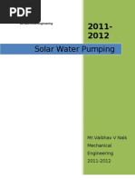 Solar Water Pumping