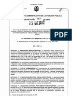 Decreto 0829 de 2012 - Docentes Etnoeducadores
