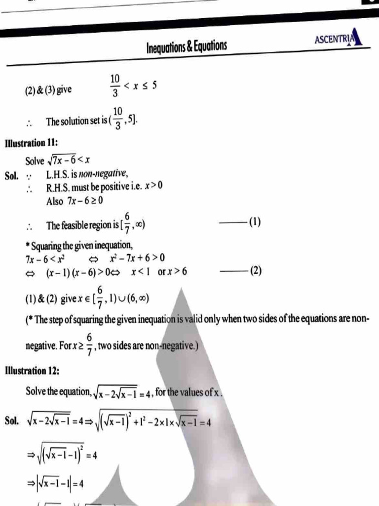 Inequation and Equation Module | PDF | Chess Theory | Mathematics