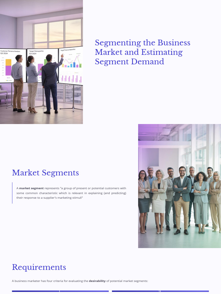Business Market Segmentation Guide | PDF | Forecasting | Marketing