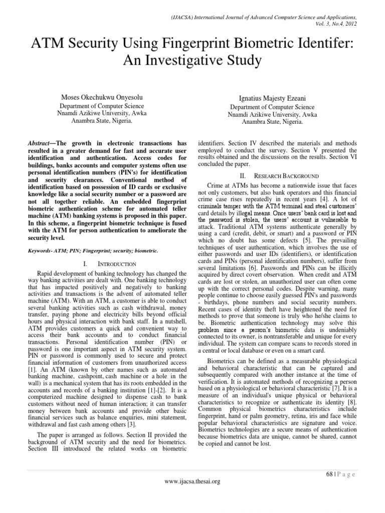 Biometric security essay picture