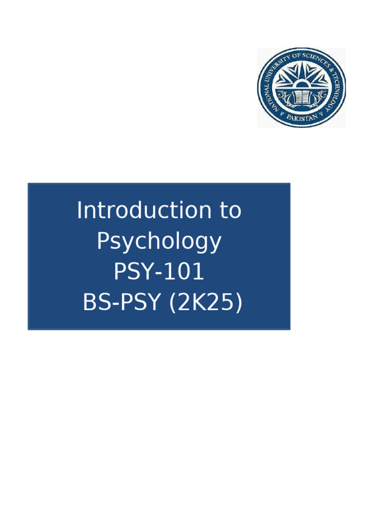 Introduction to Psychology Course Overview | PDF | Psychology ...