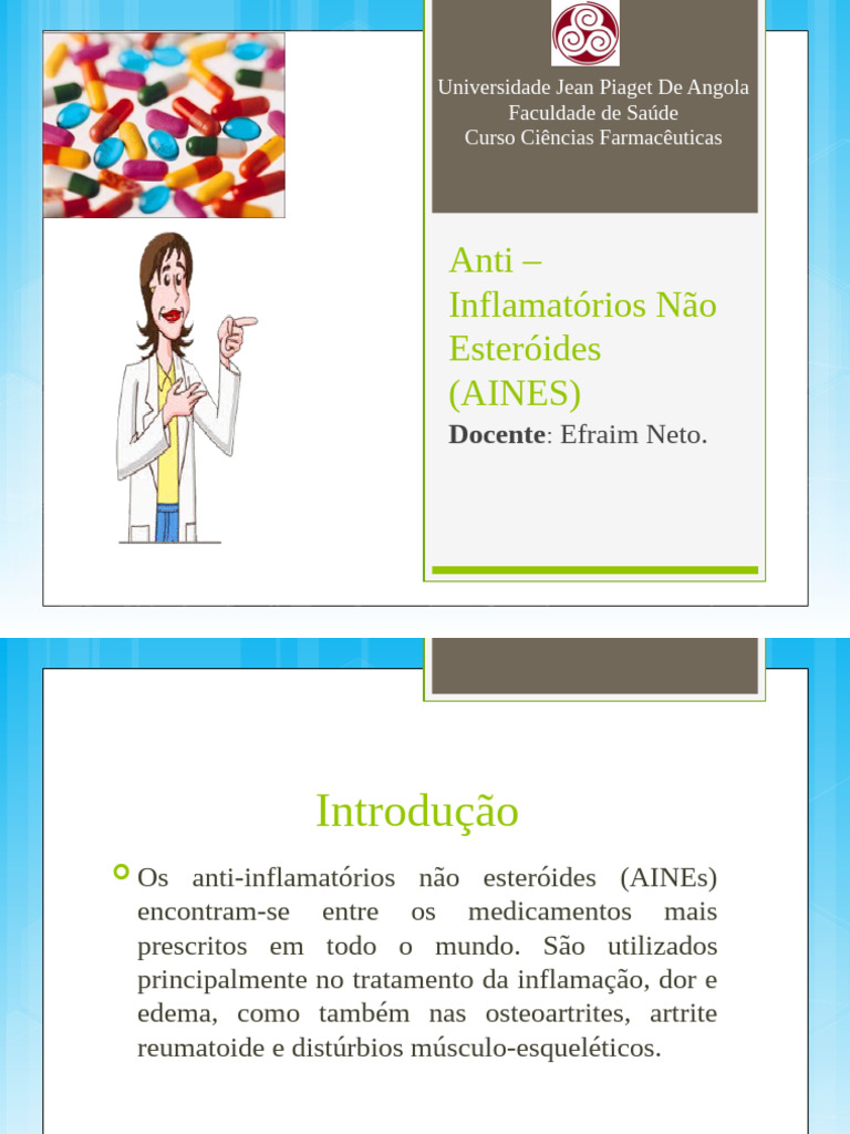 Anti - Inflamatórios Não Esteróides (AINES) - Farmacologia | PDF | Anti ...