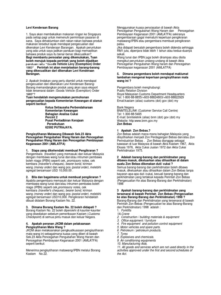 Levi Kenderaan Barang Pdf