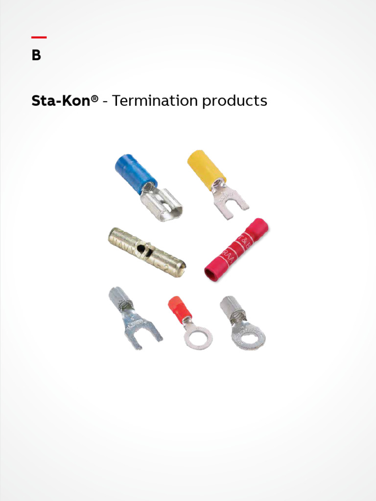B Terminals Products | PDF | Electrical Connector | Insulator (Electricity)