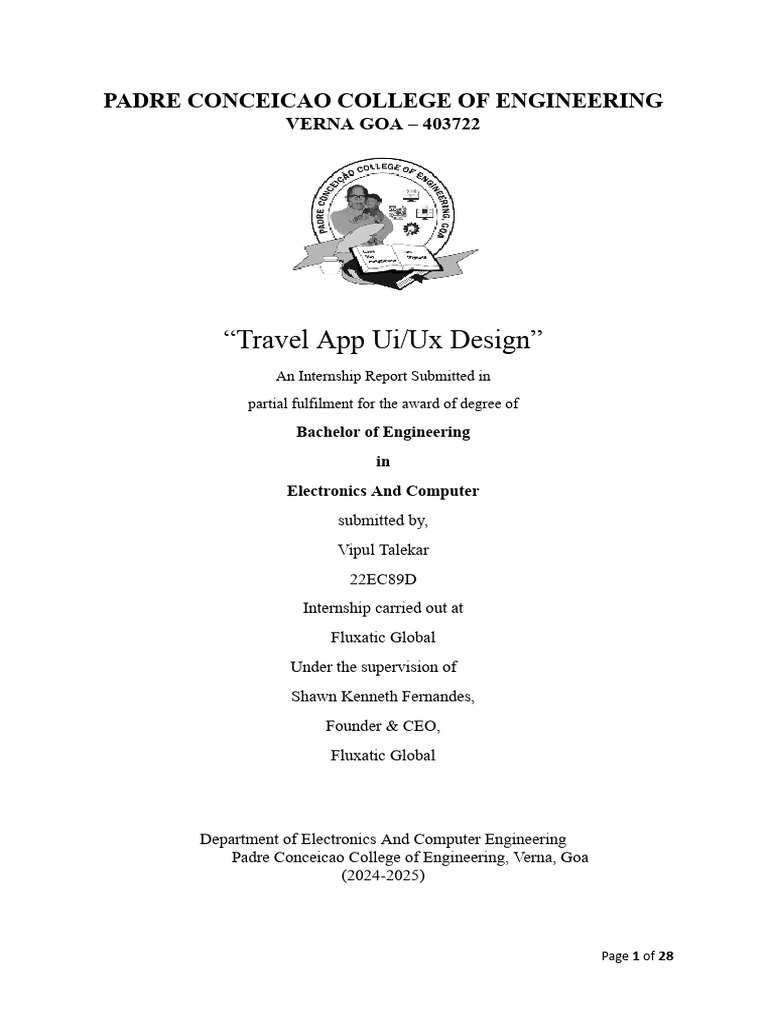 Vipul 22EC89D Internship Report Main | PDF | User Interface Design ...