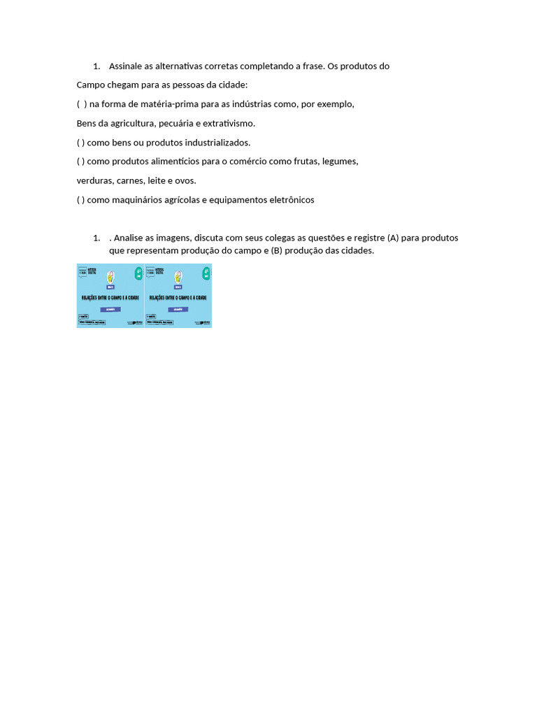 Assinale as Alternativas Corretas Completando a Frase | PDF