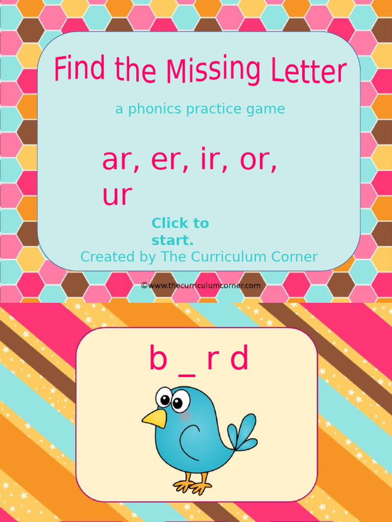 Phonics Practice Game for Kids | PDF