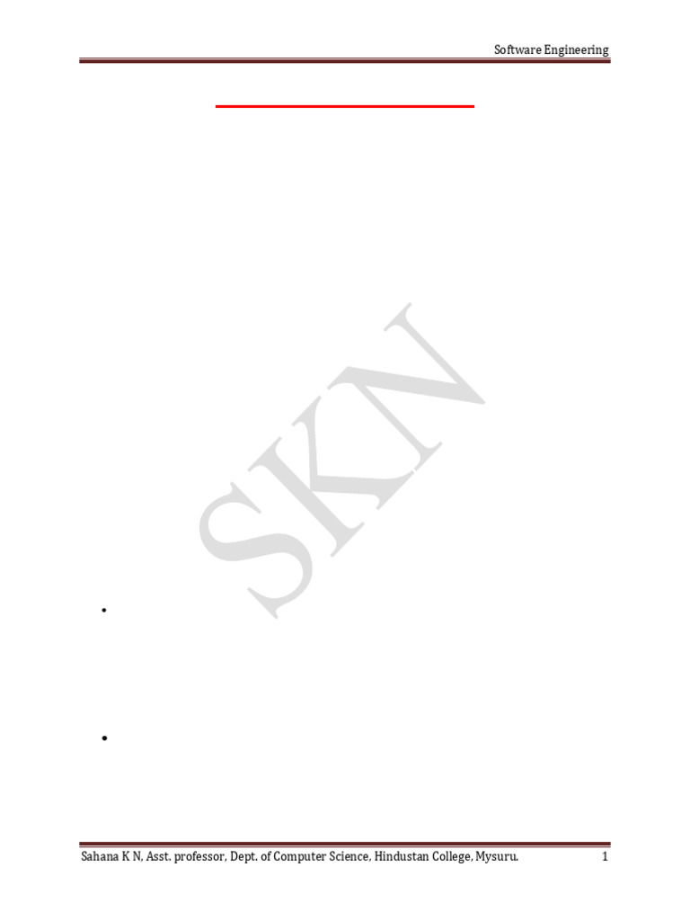 (Upload From Mobile 1758548685) SE Unit 2 Notes | PDF | Software ...