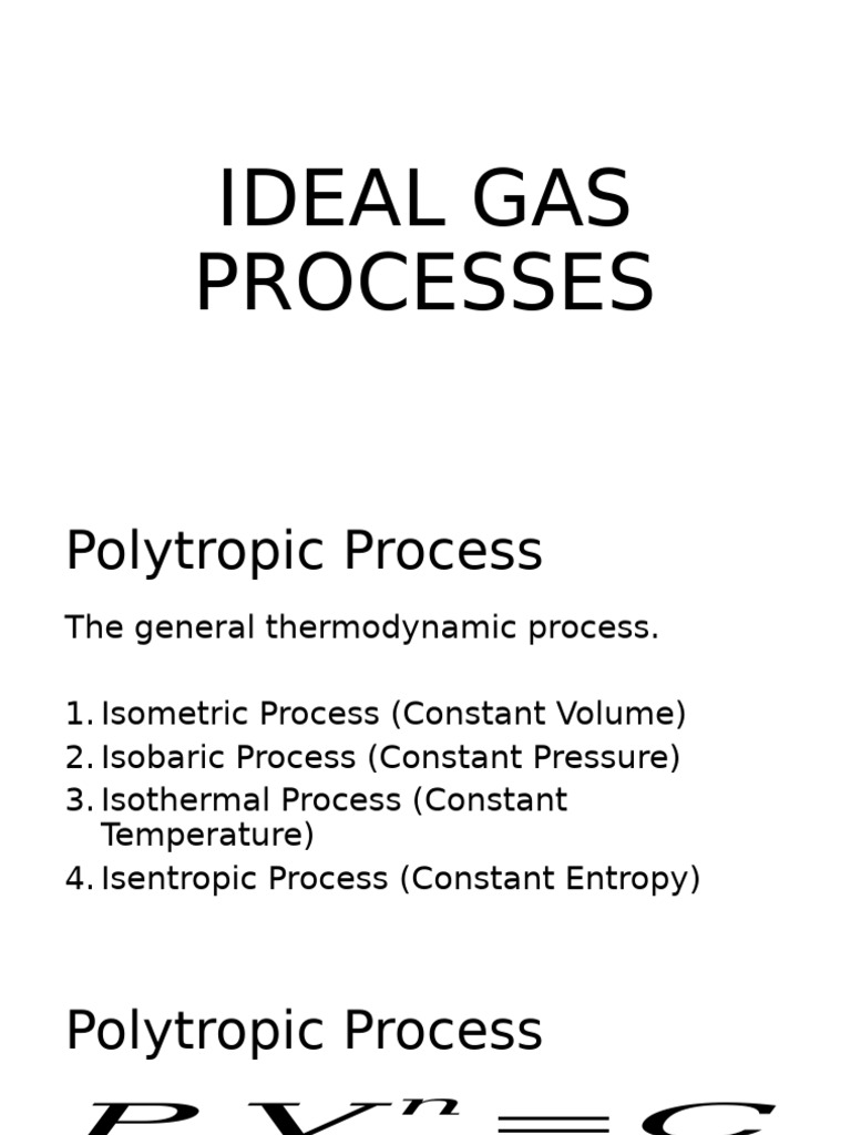 Ideal Gas Processes and Calculations | PDF | Gases | Mechanics