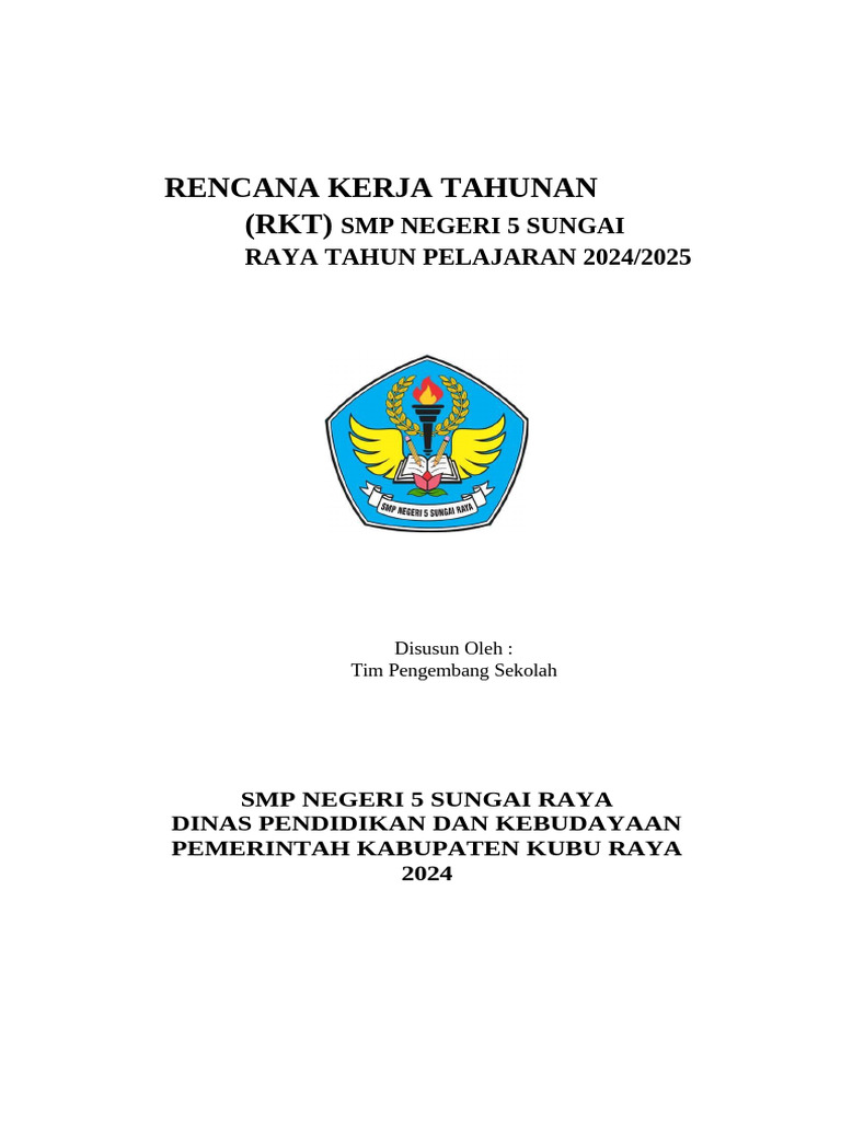 RKT SMP Negeri 5 Sungai Raya 2024/2025 | PDF